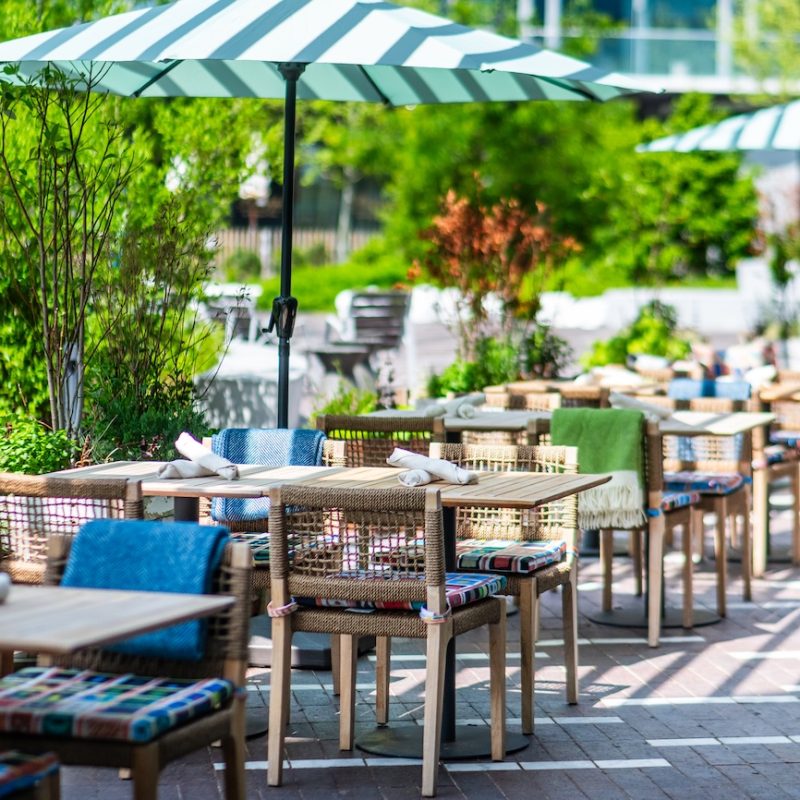 Patio dining